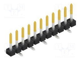 Connector: pin strips; pin header; male; PIN: 11; 2.54mm; SMT; 1x11