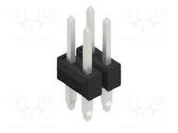 Connector: pin strips; pin header; male; PIN: 4; 2.54mm; THT; 2x2