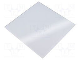 Accessories: decorative panel; white; glass; 170x170x10mm