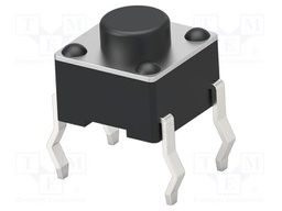 Microswitch TACT; SPST-NO; Pos: 2; 0.05A/24VDC; THT; none; 1.57N