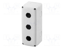 Enclosure: for modular components; IP66; for wall mounting; grey