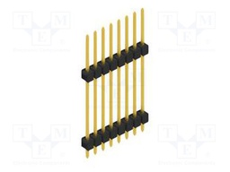 Connector: pin strips; pin header; male; PIN: 8; 2.54mm; THT; 1x8