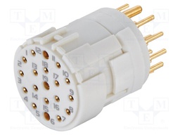 SENSOR CONN INSERT, M23, SOCKET, 19POS