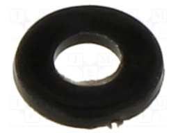 Washer; round; D=5mm; h=0.5mm; polyamide; black