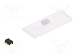 Connector: pin strips; pin header; male; PIN: 3; 2.54mm; SMT; 1x3