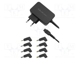 Power supply: switched-mode; universal,plug; 19VDC,; 2.37A; 45W