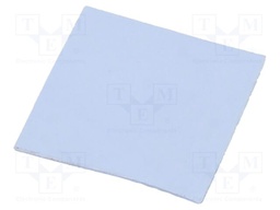 Tape: heat transfer; W: 30mm; L: 30mm; Thk: 3mm; 3.6W/mK; blue; 10kV