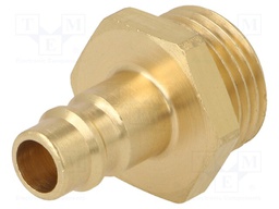 Connector; connector pipe; 0÷35bar; brass; NW 7,2; -20÷100°C