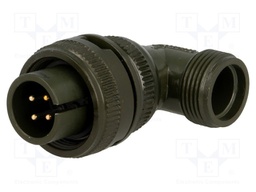 Connector: circular; Series: DS/MS; plug; male; PIN: 4; for cable