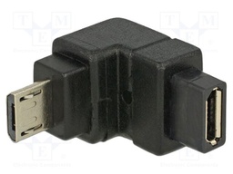 Adapter; USB 2.0; gold-plated; Connector colour: black