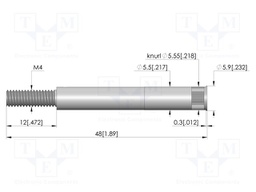 Test probe socket; silver plated; KS-621; 48mm; test needles