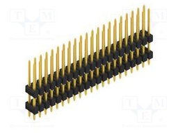 Connector: pin strips; pin header; male; PIN: 42; 2.54mm; THT; 2x21