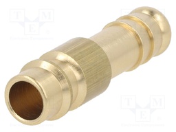Connector; connector pipe; Mat: brass; 0÷35bar; NW 7,2,hose 9mm