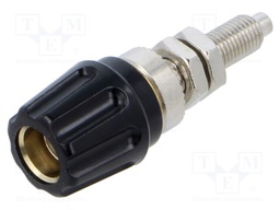 Connector: 4mm banana; socket; 63A; 30VAC; 60VDC; black; -25÷100°C