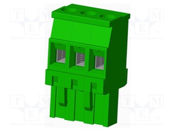 Connector: pluggable terminal block; plug; female; angled 90°