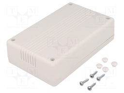 Enclosure: multipurpose; X: 82mm; Y: 132mm; Z: 35mm; ABS; light grey