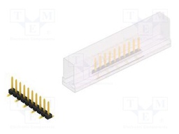Connector: pin strips; pin header; male; PIN: 10; 2.54mm; SMT; 1x10