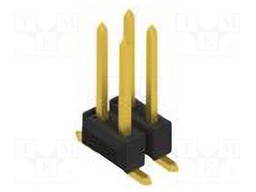 Connector: pin strips; pin header; male; PIN: 4; 2.54mm; SMT; 2x2