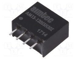 Converter: DC/DC; 1W; Uin: 10.8÷13.2V; 5VDC; Iout: 200mA; SIP4; 1.8g