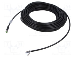 Cable: for sensors/automation; M8; straight; 25m; plug; 7000; PVC
