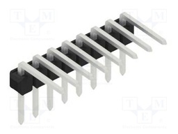 Connector: pin strips; pin header; male; PIN: 8; 2.54mm; THT; 1x8