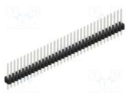 Connector: pin strips; pin header; male; PIN: 35; 1.27mm; THT; 1x35