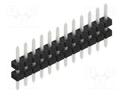 Connector: pin strips; pin header; male; PIN: 12; 2mm; THT; 1x12