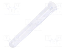 Fiber for LED; round; Ø1.3mm; Front: flat; straight