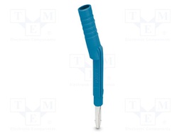 Test socket; PA; L: 53.3mm; ways: 1; W: 6mm; H: 6.5mm; Body: blue