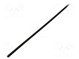 Heat shrink sleeve; thin walled,glued; 3: 1; 3mm; L: 1000mm; black