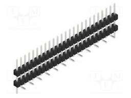 Connector: pin strips; pin header; male; PIN: 25; 2.54mm; SMT; 1x25