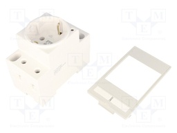 E-type socket; 250VAC; 16A; Mounting: on panel; IP20; 62mm