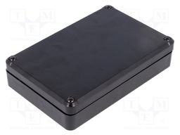 Enclosure: multipurpose; X: 80mm; Y: 120mm; Z: 27mm; ABS; black
