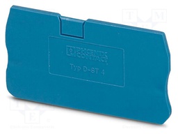 End piece; L: 29mm; W: 2.2mm; H: 55.9mm; Body: blue