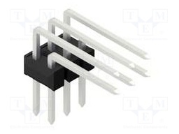 Connector: pin strips; pin header; male; PIN: 6; 2.54mm; THT; 2x3