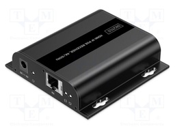 HDMI extender; DC socket,HDMI socket,RJ45 socket; metal; 120m