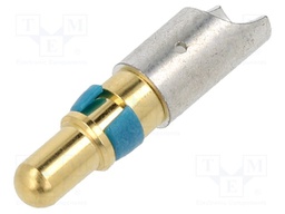 D Sub Contact, DW Series Connectors, Pin, Copper Alloy, Gold Plated Contacts, 8 AWG, 8 AWG