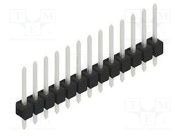 Connector: pin strips; pin header; male; PIN: 13; 2.54mm; THT; 1x13