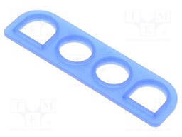 Profile gasket; Universal MATE-N-LOK; 6.35mm; PIN: 4; Layout: 1x4