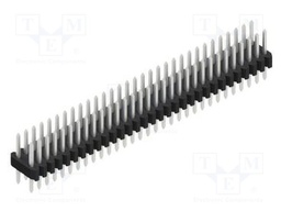 Connector: pin strips; pin header; male; PIN: 62; 1.27mm; THT; 2x31