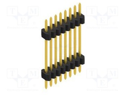 Connector: pin strips; pin header; male; PIN: 8; 1.27mm; THT; 1x8