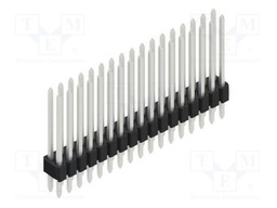 Connector: pin strips; pin header; male; PIN: 34; 1.27mm; THT; 2x17