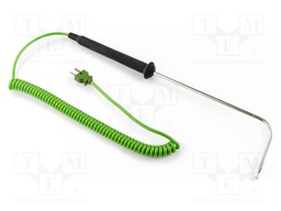Probe: K-type temperature; -40÷400°C; ±2.2%; <4s