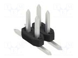 Connector: pin strips; pin header; male; PIN: 4; 2mm; SMT; 2x2; 100V