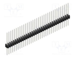 Connector: pin strips; pin header; male; PIN: 34; 1.27mm; THT; 1x34