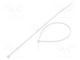Cable tie; L: 200mm; W: 2.5mm; polyamide; 80N; natural; Ømax: 50mm