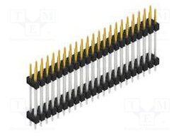 Connector: pin strips; pin header; male; PIN: 44; 2.54mm; THT; 2x22