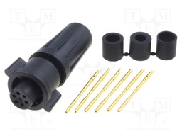 Connector: circular; Series: EN2; plug; female; soldering; PIN: 6; 3A
