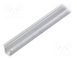 Profiles for LED modules; recessed; natural; L: 1m; aluminium