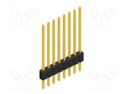Connector: pin strips; pin header; male; PIN: 8; 1.27mm; THT; 1x8